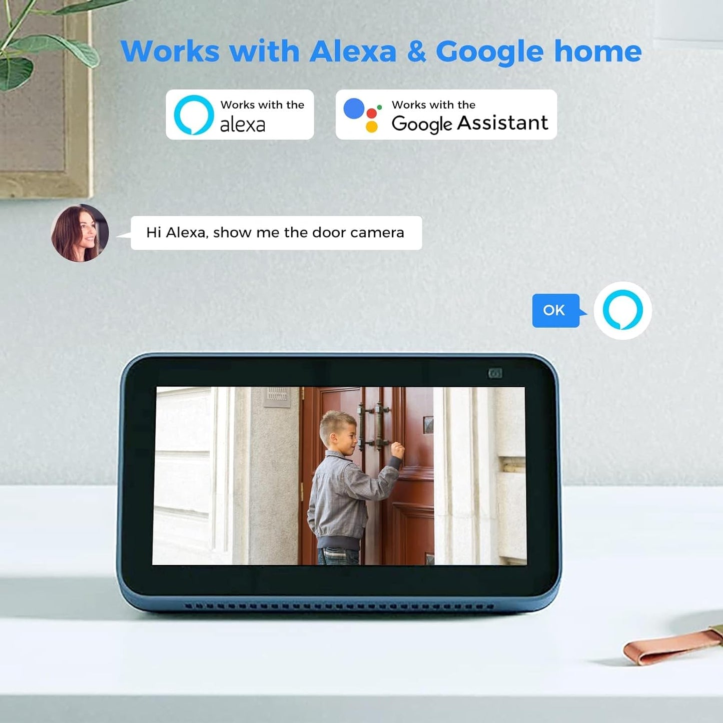 Aomeisi D2 Solar Security Camera Outdoor,360°View Pan/Tilt,Two-Way Audio,Easy to Setup,Audible Flashlight Alarm,Motion Alert,SD Slot Cloud Storage,Tech Support,Work with Alexa Google Home,CloudEdge